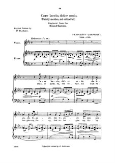 Caro laccio, dolce nodo: Medium-low voice in E Flat Major by Франческо Гаспарини