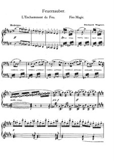 Валькирия, WWV 86b: Чары огня, для фортепиано by Рихард Вагнер