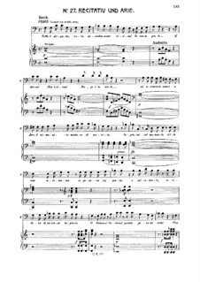 Aprite un po' quegli occhi: For baritone or bass and piano by Вольфганг Амадей Моцарт