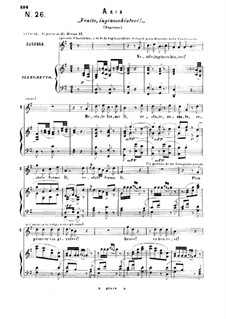 Venite, inginocchiatevi: For soprano and piano by Вольфганг Амадей Моцарт