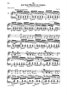 Баркарола, D.774 Op.72: Для среднего голоса и фортепиано by Франц Шуберт
