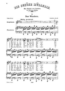 No.1 В путь: Для среднего голоса и фортепиано by Франц Шуберт