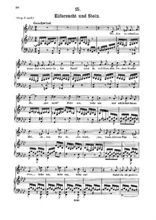 No.15 Ревность и гордость: Для среднего голоса и фортепиано by Франц Шуберт