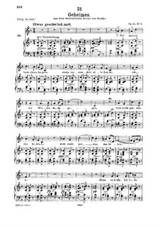 Секрет, D.719 Op.14 No.2: Для среднего голоса и фортепиано by Франц Шуберт