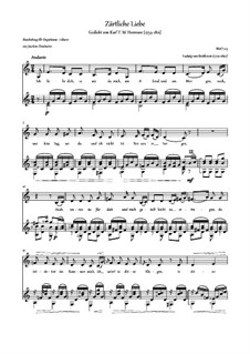 Я люблю тебя, WoO 123: Для голоса и гитары (до мажор) by Людвиг ван Бетховен