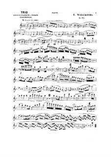 Трио для фортепиано, флейты (или скрипки) и виолончели ре минор, Op.97: Партия флейты или скрипки by Эжен Валькьер