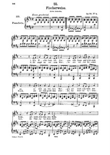 Fischerweise (Fisherman's Ditty), D.881 Op.96 No.4: Для среднего голоса и фортепиано by Франц Шуберт