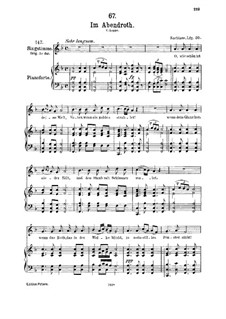 Im Abendrot (In the Glow of Evening), D.799: Для среднего голоса и фортепиано by Франц Шуберт