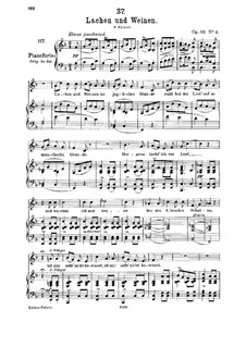 Lachen und Weinen (Laughter and Tears), D.777 Op.59 No.4: Для среднего голоса и фортепиано by Франц Шуберт