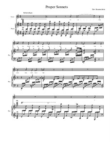 Proper Sonnets: Proper Sonnets by Dov Rosenschein