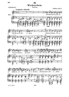 Wiederschein, D.639: Для среднего голоса и фортепиано by Франц Шуберт