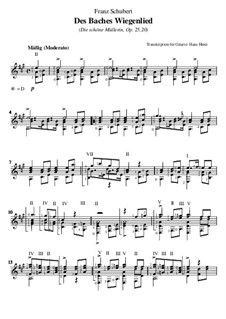 "колыбельная ручья" шуберт. вокальный цикл шуберта ноты.