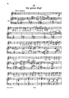 No.14 Седины: Для высокого голоса и фортепиано by Франц Шуберт