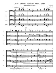 Divine Brahma Chorus: Arranged for intermediate cello quartet (four cellos) by Жорж Бизе