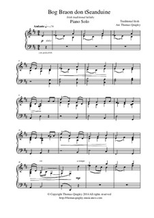 Bog Braon don't Seanduine: For solo piano by folklore