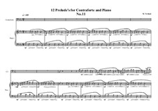 12 Prelude's for Contraforte and Piano: Prelude No.11, MVWV 752 by Maurice Verheul