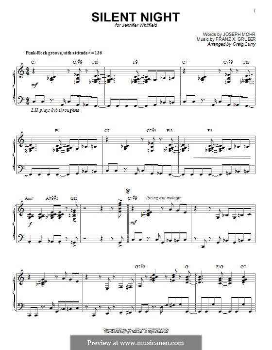 Piano version: Для одного исполнителя by Франц Ксавьер Грубер