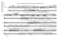 2 songs for voice and Alto saxophone based on the poems of Keith Barnard: Song No.1, MVWV 788 by Maurice Verheul