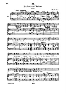 Lachen und Weinen (Laughter and Tears), D.777 Op.59 No.4: Для высокого голоса и фортепиано by Франц Шуберт