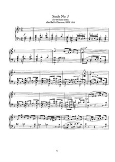 Пять упражнений на темы произведений разных композиторов: Упражнение No.5 by Иоганнес Брамс