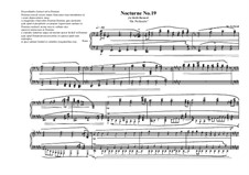 Nocturne No.19 for piano, MVWV 787: Nocturne No.19 for piano by Maurice Verheul