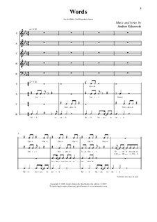 Words: Words by Anders Edenroth