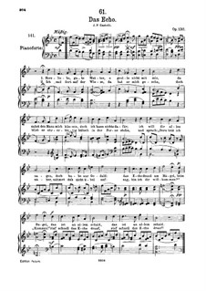 Das Echo (The Echo), D.868 Op.130: Для высокого голоса и фортепиано by Франц Шуберт