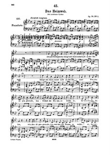 Das Heimweh, D.851 Op.79 No.1: Для высокого голоса и фортепиано by Франц Шуберт