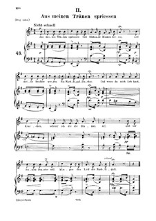 No.2 Цветов венок душистый: Для среднего голоса и фортепиано by Роберт Шуман