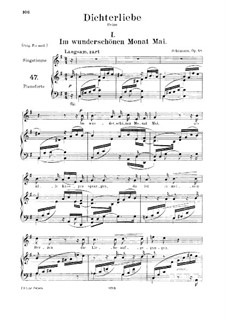 No.1 В сиянье теплых майских дней: Для низкого голоса и фортепиано by Роберт Шуман
