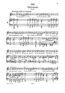 No.8 Талисман: Для среднего голоса и фортепиано by Роберт Шуман