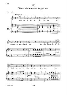 No.4 Встречаю взор твоих очей: For voice and piano, medium voice by Роберт Шуман