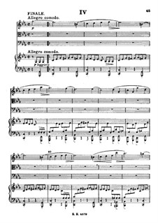 Фортепианный квартет No.3 до минор, Op.60: Часть IV by Иоганнес Брамс