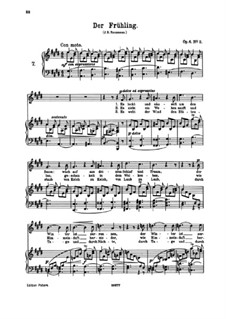 Six Songs, Op.6: No.2 Der Frühling (The Spring) by Иоганнес Брамс