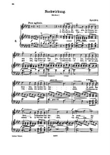 Six Songs, Op.6: No.3 Nachwirkung (Aftermath) by Иоганнес Брамс