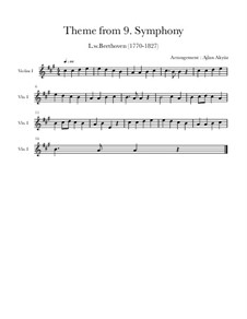 Ода к радости: Версия для скрипки и фортепиано by Людвиг ван Бетховен