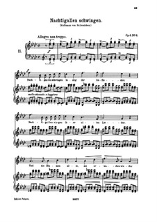 Six Songs, Op.6: No.6 Nachtigallen schwingen (Nightingales Swing Happily) by Иоганнес Брамс