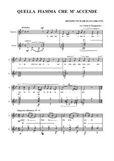 Il mio bel foco: For soprano and guitar by Бенедетто Марчелло