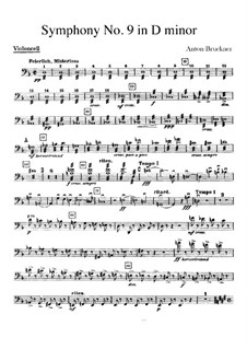 Симфония No.9 ре минор, WAB 109: Партия виолончели by Антон Брукнер
