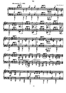 С. Рахманинов: Прелюдия No.5 Соль Минор (Десять Прелюдий, Op.23.