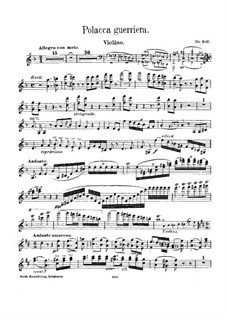 Polacca Guerriera (Violin): Polacca Guerriera (Violin) by Оле Булл