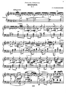 С. Рахманинов: Полька ноты на MusicaNeo