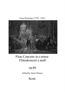 Flute Concerto, Op.86: Flute Concerto by Франц Кроммер