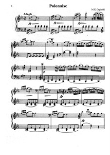 Polonaise in C Minor (Les Adieux): Для фортепиано by Михаил Клеофас Огинский