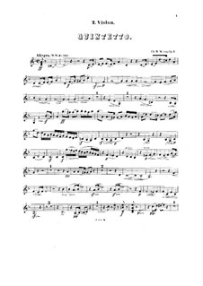 Фортепианный квинтет No.1, Op.7: Скрипка II by Шарль Мари Видор