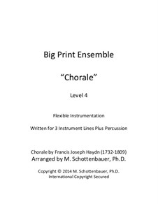 Chorale: For flexible instrumentation by Йозеф Гайдн