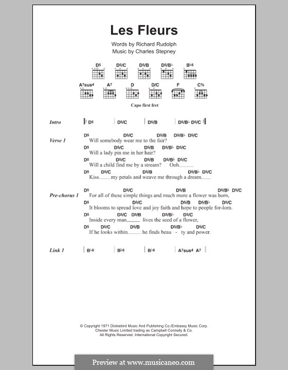 Les Fleur: Текст и аккорды by Charles Stepney, Richard Rudolph
