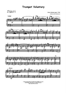 Trumpet Voluntary in G (manualiter): Trumpet Voluntary in G (manualiter) by Simon Stubley