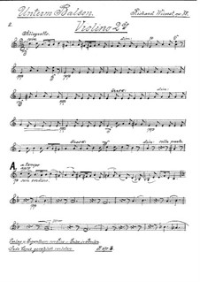 Unterm Balcon. Serenade für Cello und Streichorchester, Op.78: Violinstimme II by Рихард Вюрст
