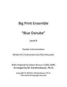 На прекрасном голубом Дунае, Op.314: For flexible instrumentation by Иоганн Штраус (младший)